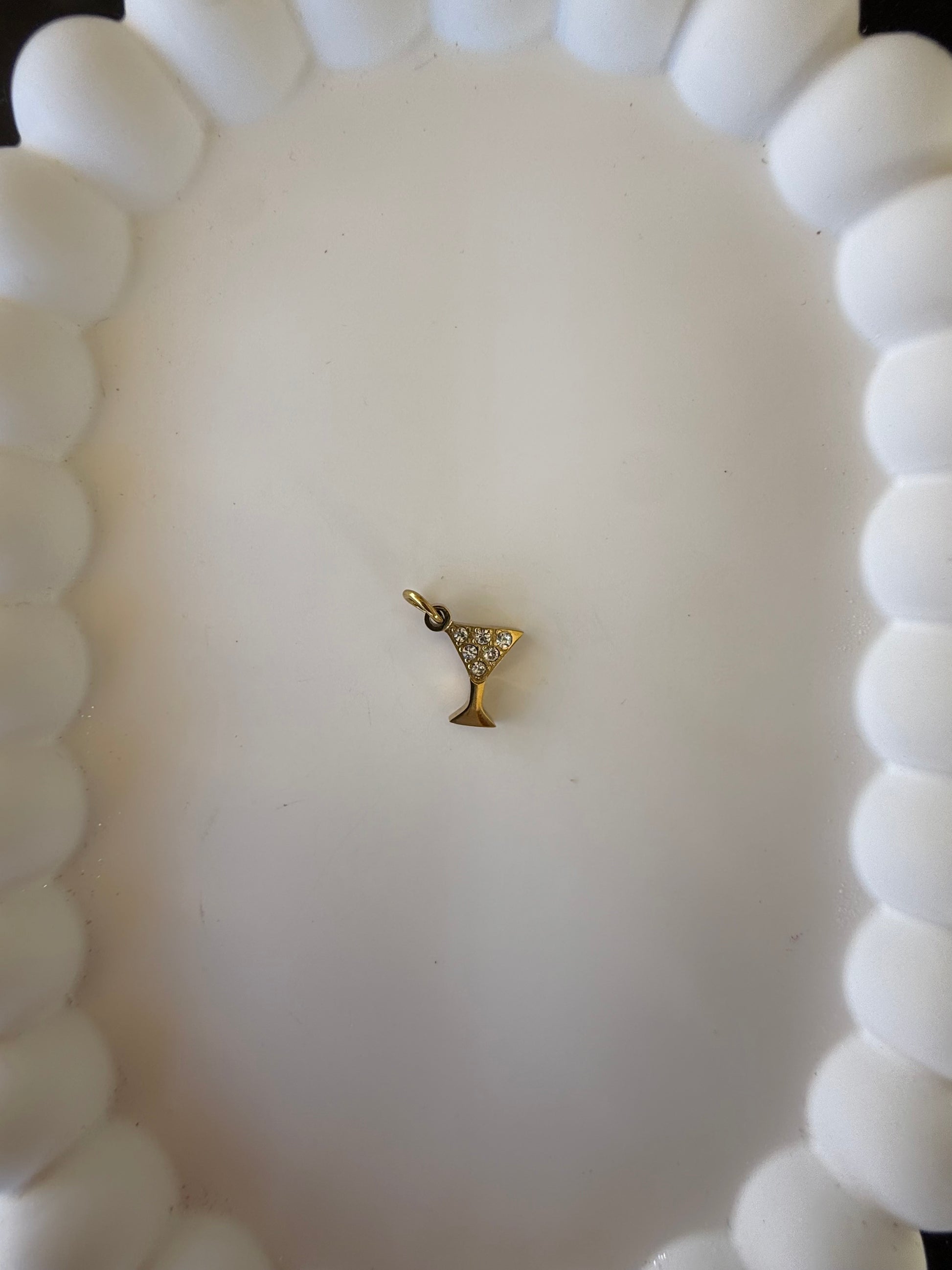 Martini Glass Charm