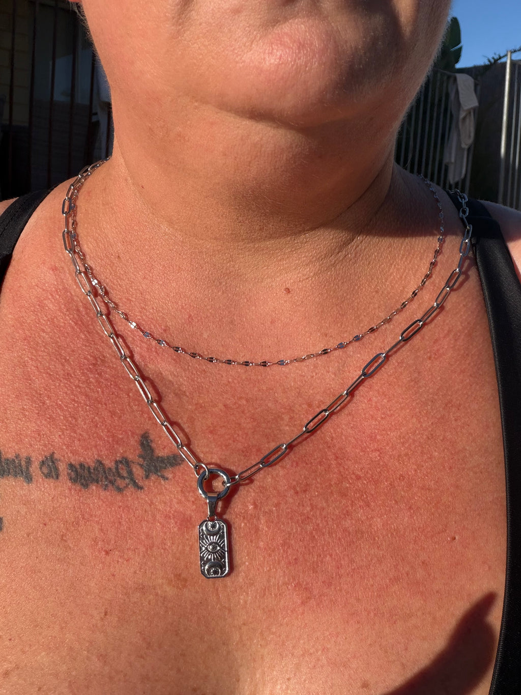 Evil eye tag charm