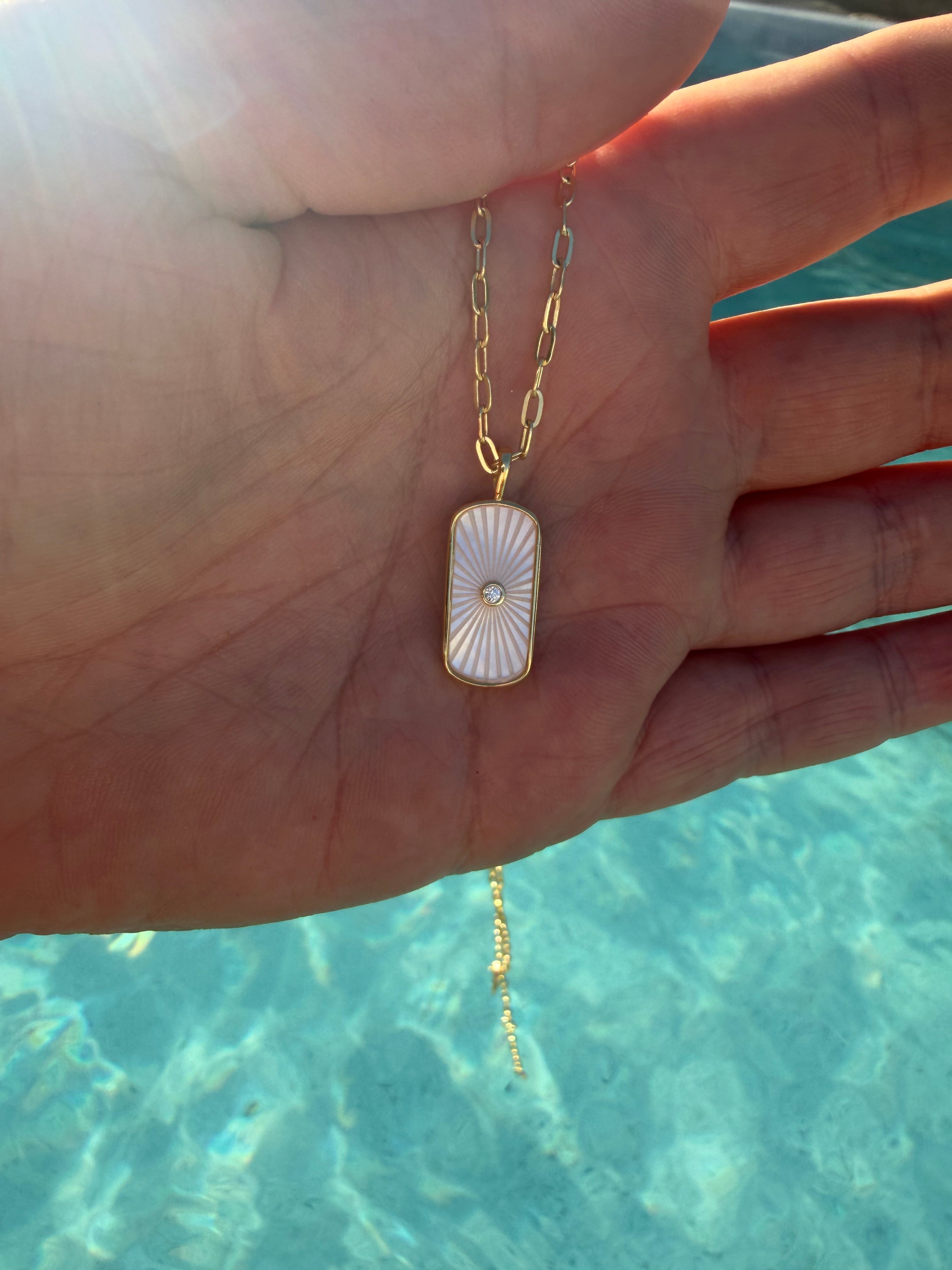 Mystical mother of pearl necklaces