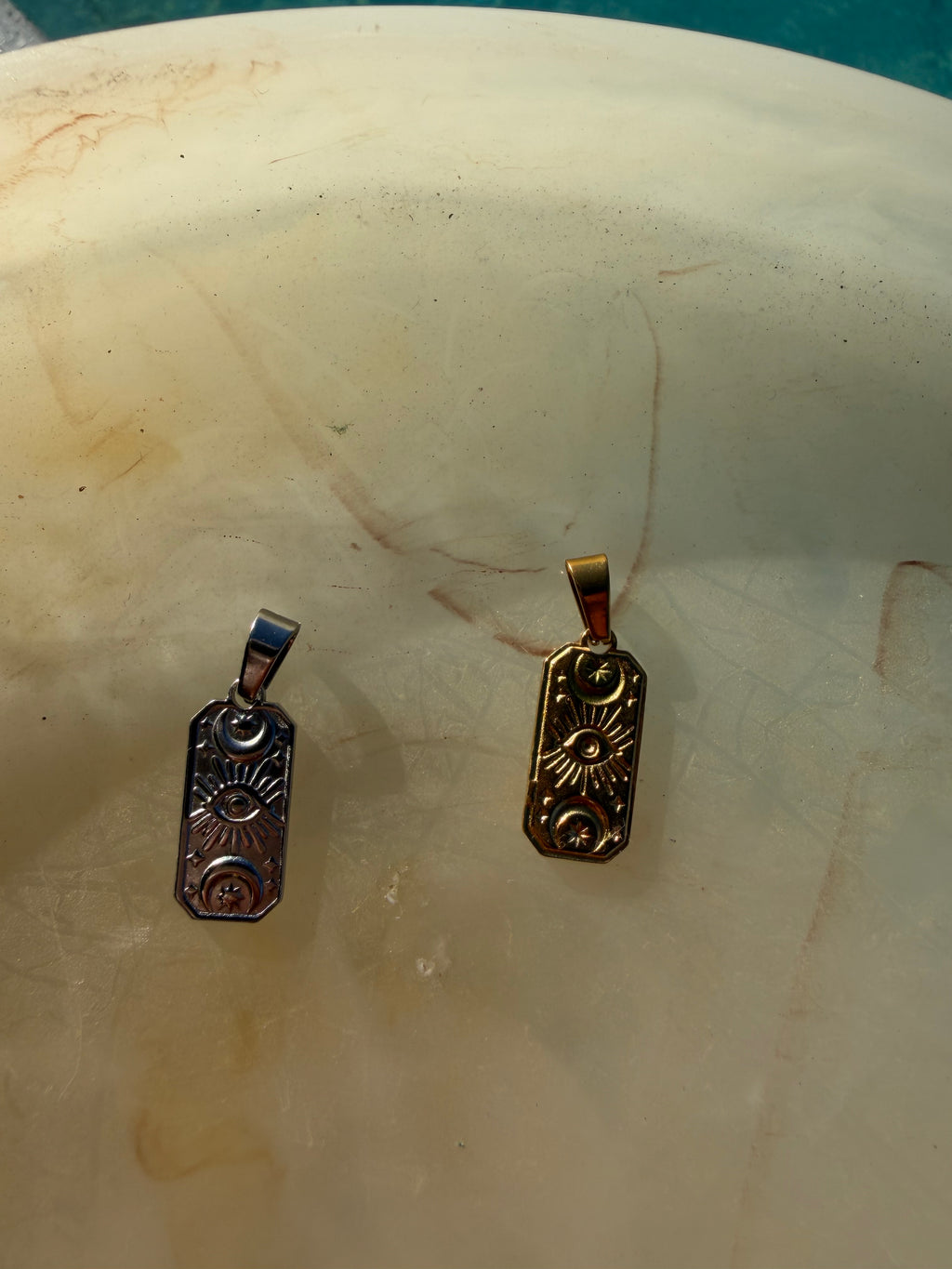 Evil eye tag charm