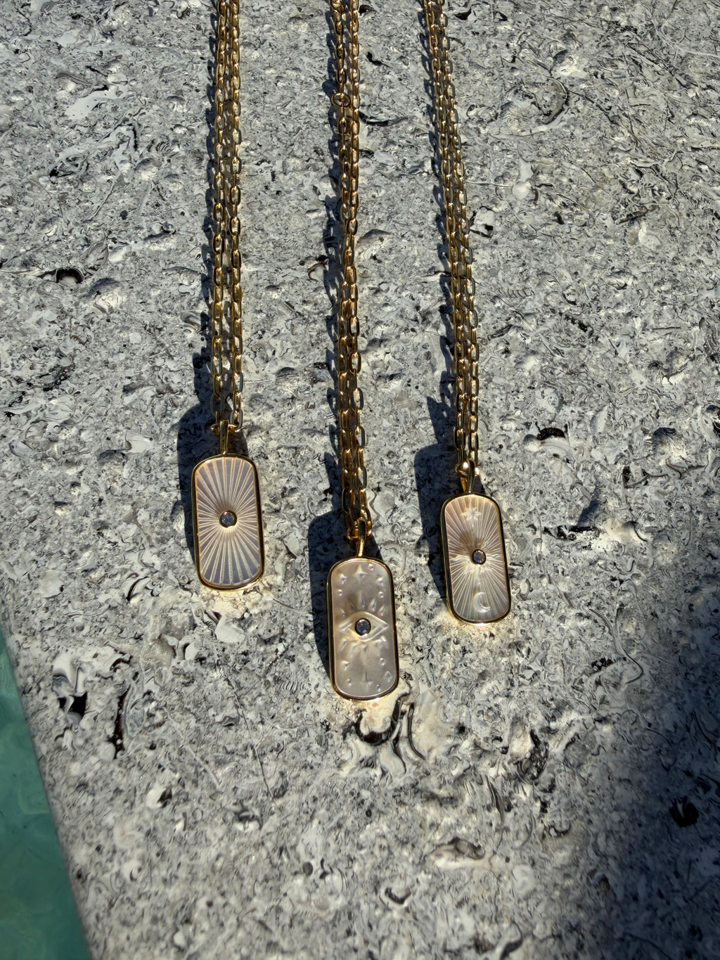 Mystical mother of pearl necklaces