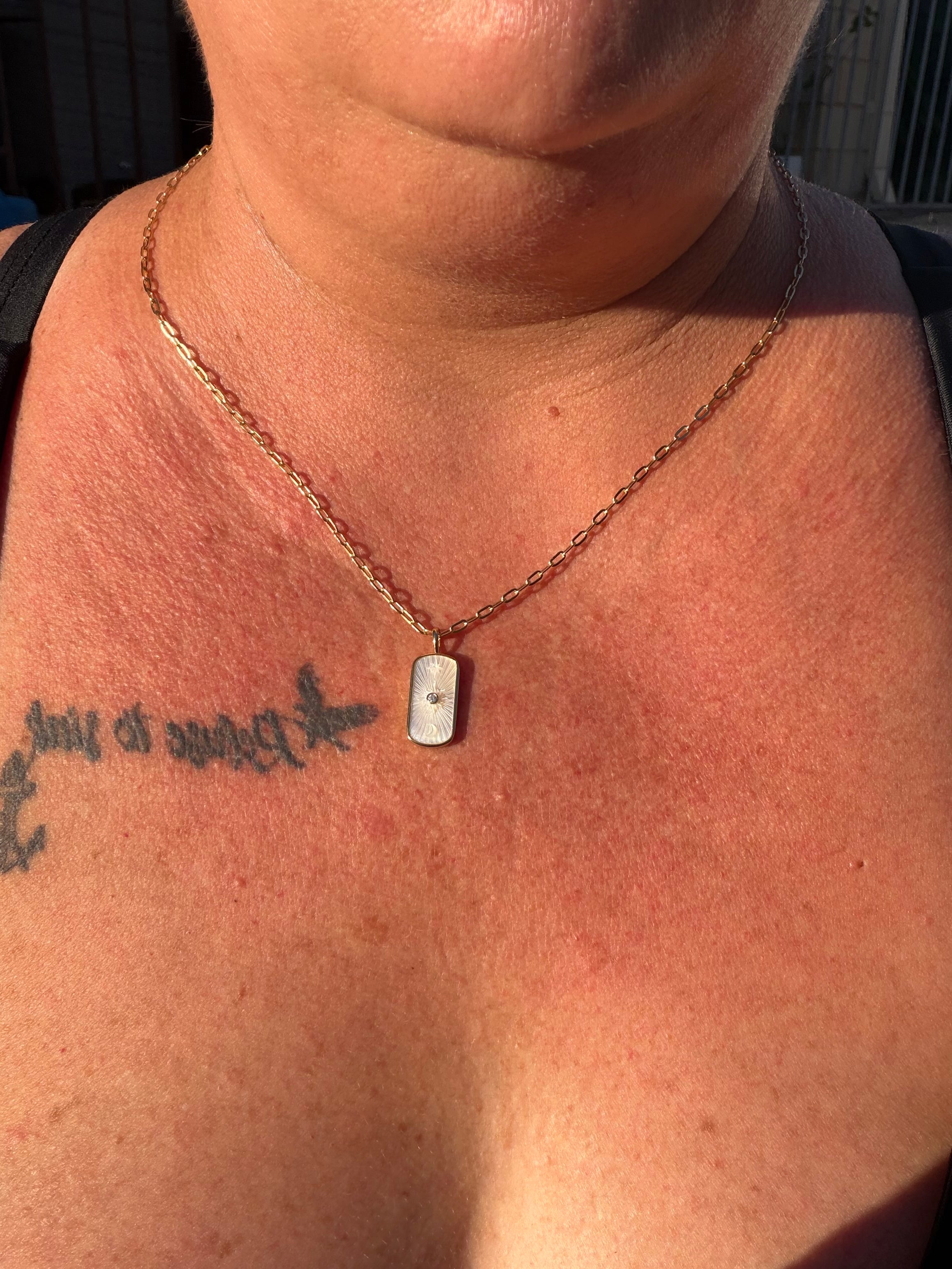 Mystical mother of pearl necklaces