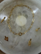 Paperclip Charm Holder Necklace