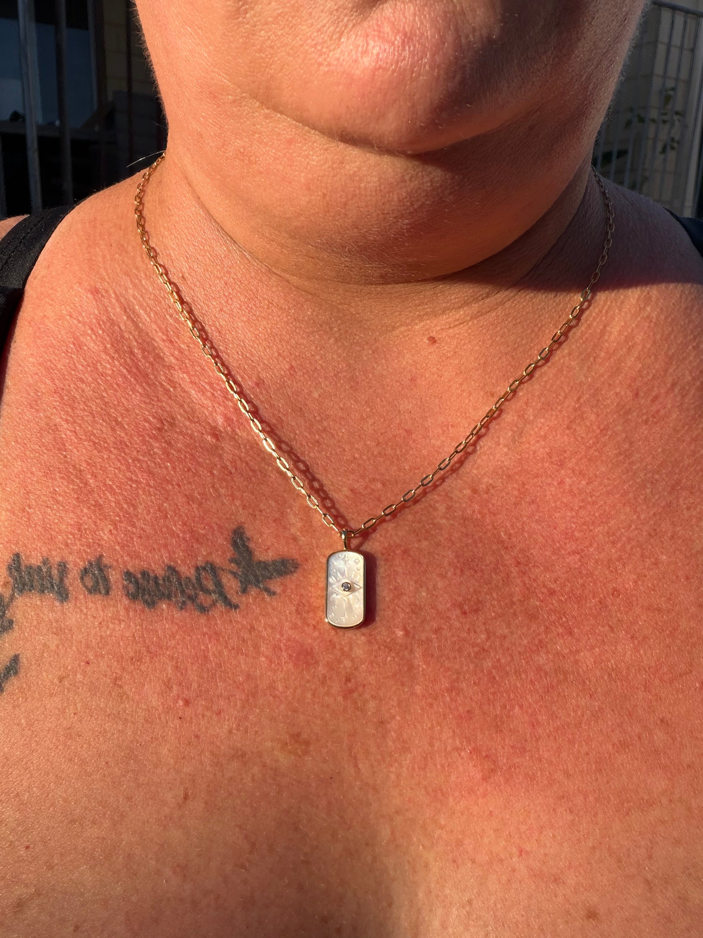 Mystical mother of pearl necklaces