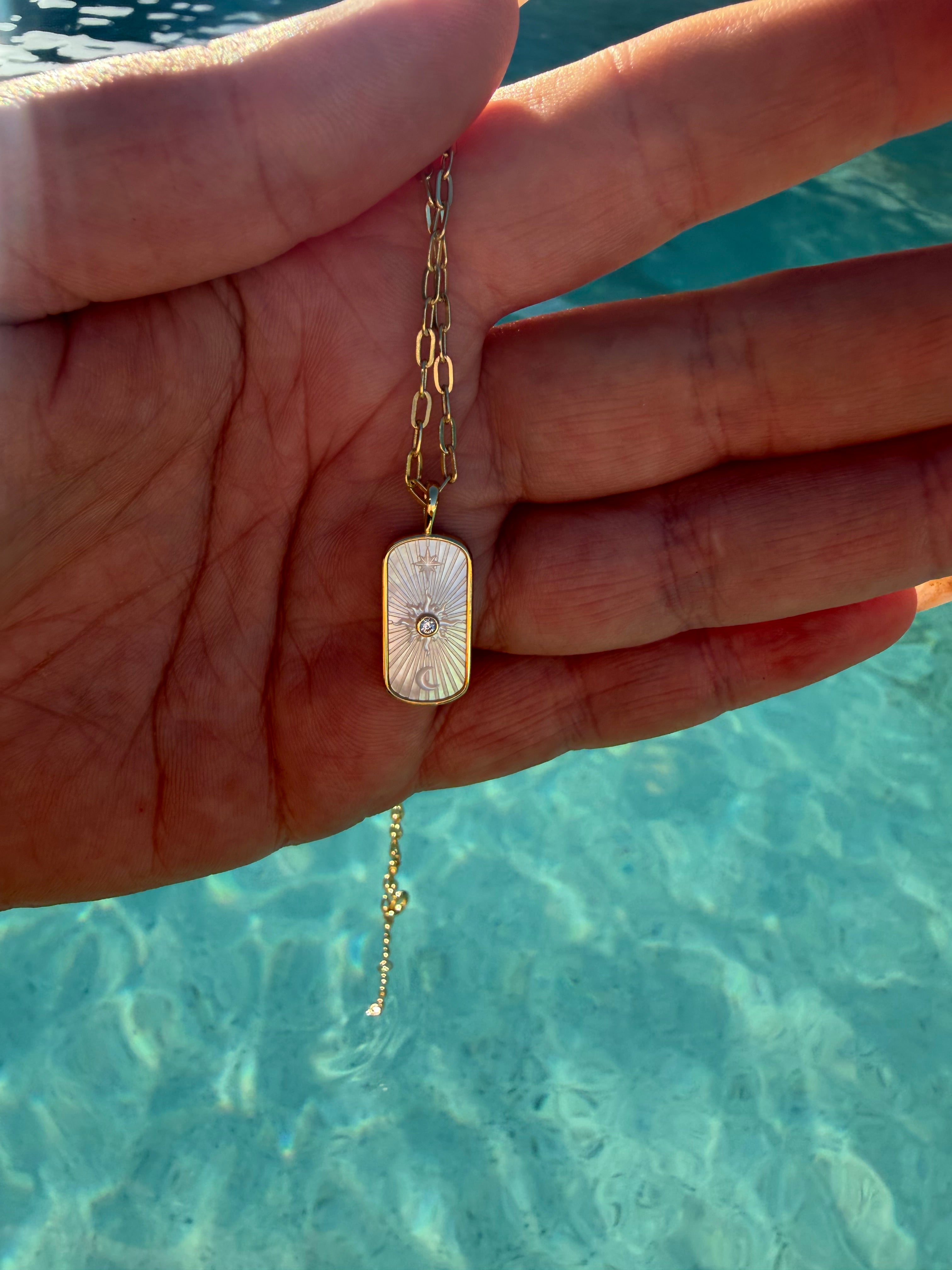 Mystical mother of pearl necklaces